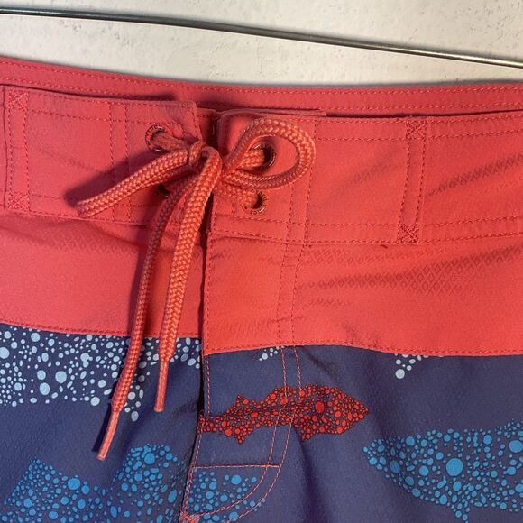 VINEYARD VINES MENS BOARD SHORTS MEDIUM PINK BLUE SWIM TRUNKS BEACH CASUAL DAY - Picture 3 of 9